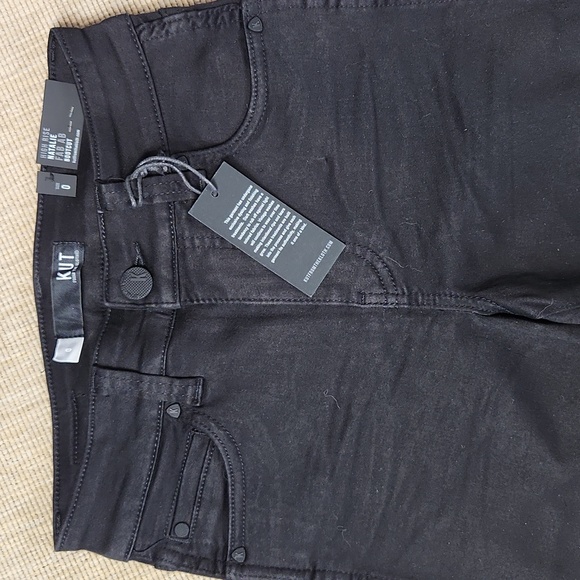 Kut From The Kloth Black High Rise Natalie Fab Ab Bootcut Jeans 0 NWT - Picture 2 of 13